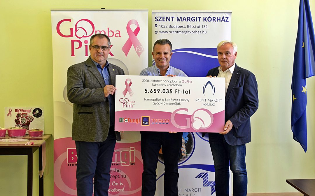 A GoPink kampány adománya a Szent Margit Kórház Sebészeti Osztályának